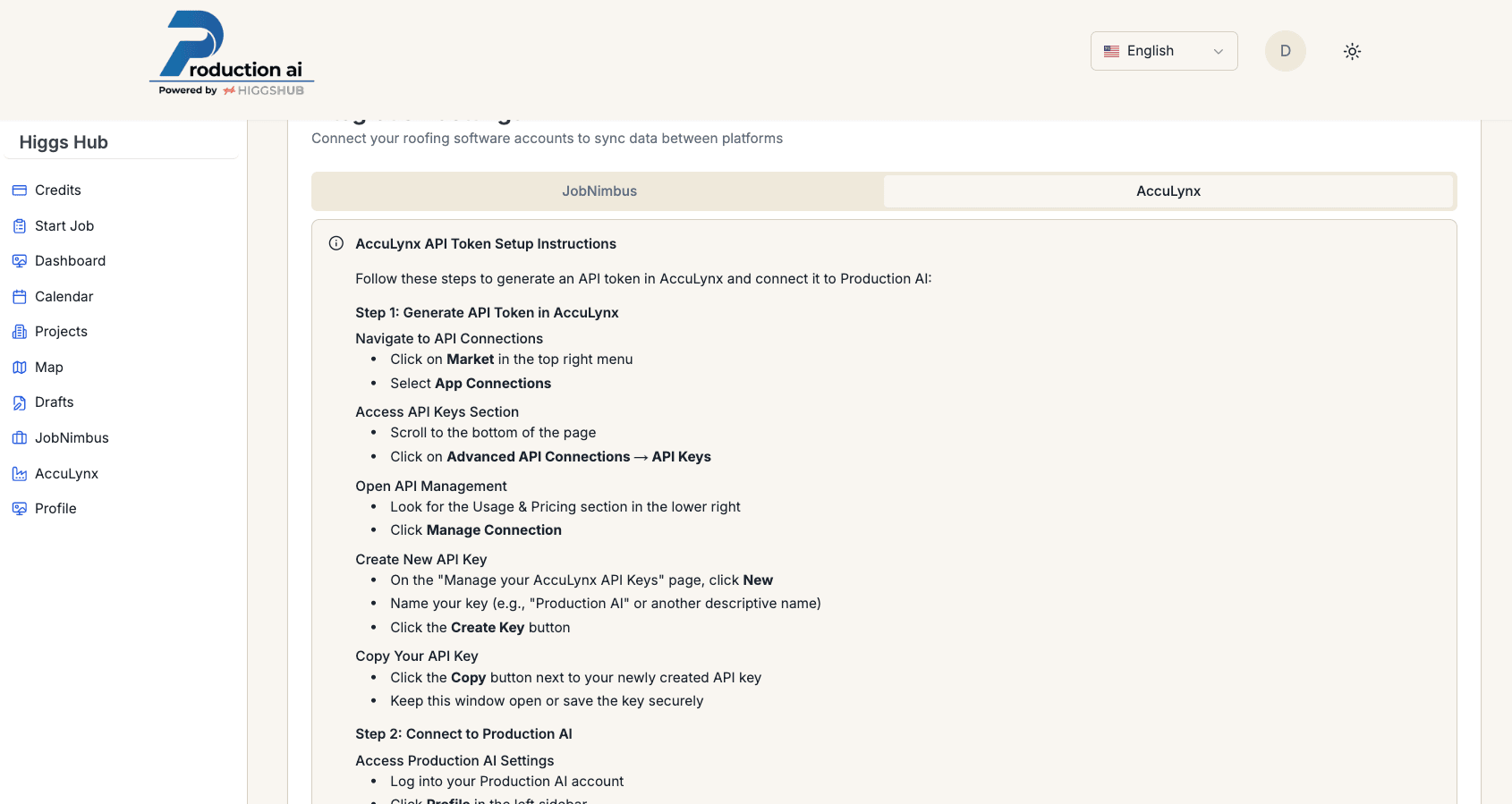 Integrations with AccuLynx and JobNimbus